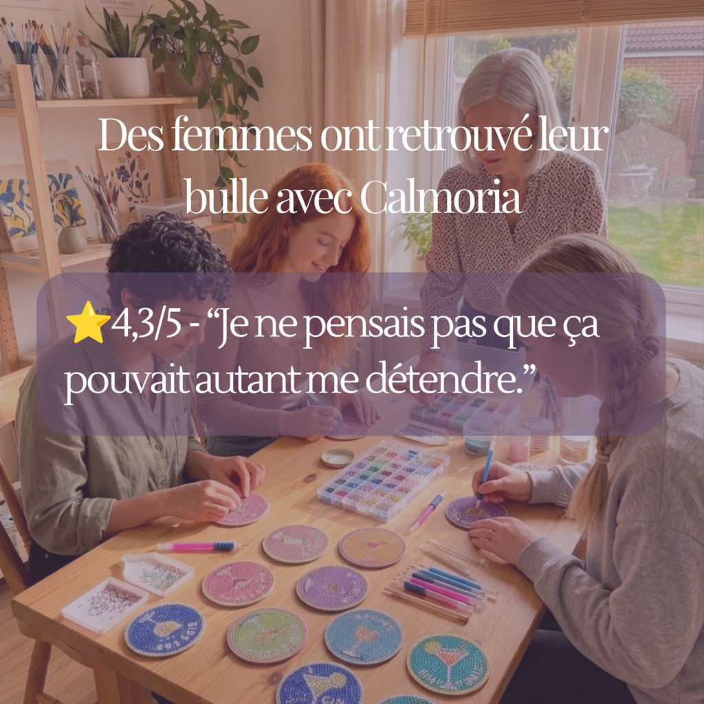 Kit Diamond Painting DIY - Dessous de verre créatifs (8 pièces)